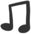 An artist's illustration of a Musical note